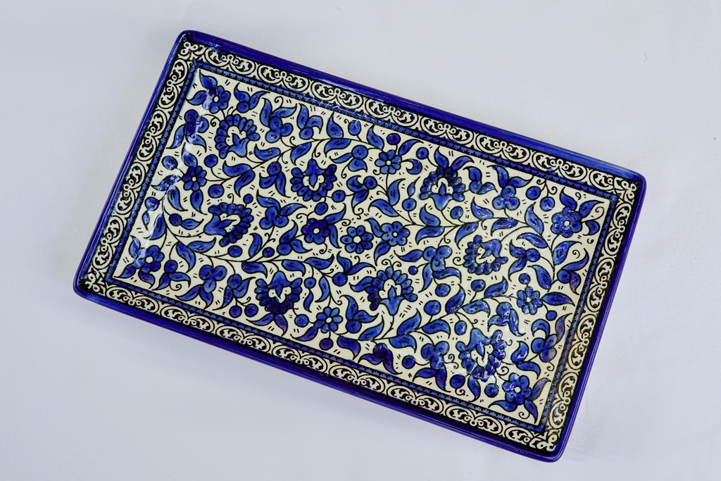 Rectangle Plate - Blue