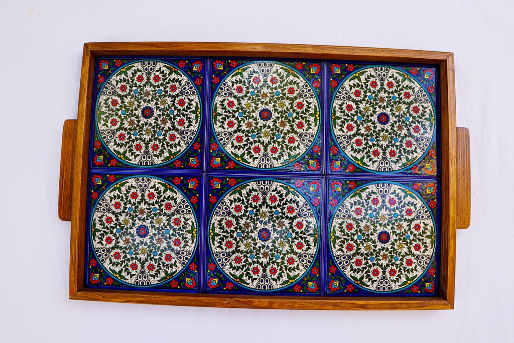 Tray 6 block - Blue Circle     