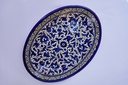 Oval Large Plate - Blue