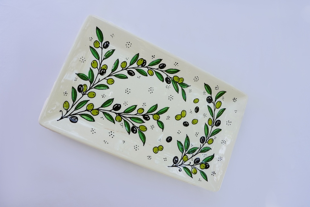 Rectangle Plate - Olive