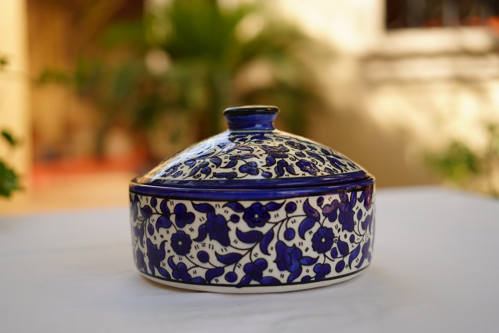 Pot with cover Medium - Blue