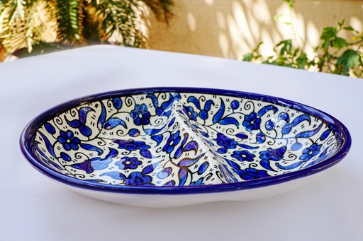Oval two sides - Blue