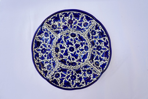 Appetizer Platter 5 Sections - Blue