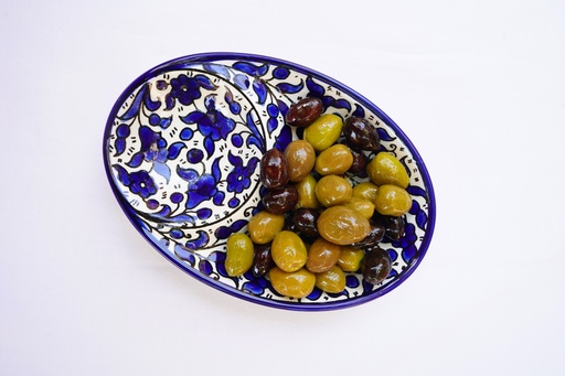 Olive Plate - Blue