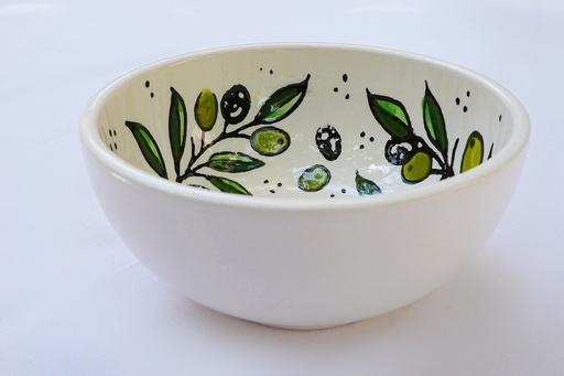 Small Deep Round Bowl - Olive