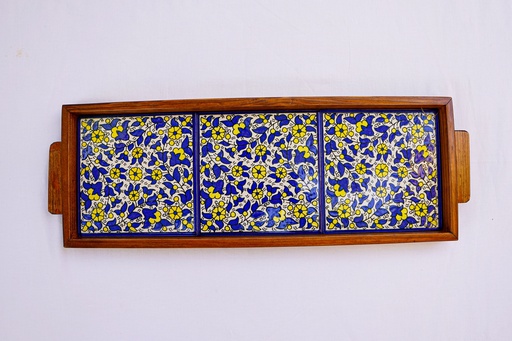 Tray 3 Block - Yellow & Blue 